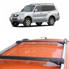 For Mitsubishi Montero 1999-2006 Roof Rack Cross Bars Black Set Roof Bar 2pcs For Mitsubishi Montero 1999-2006 Roof Rack Cross Bars Black Set Roof Bar 2pcs