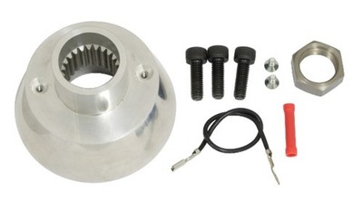 EMPI Steering Wheel Boss Kit, ''Banjo'' 3-Bolt w/ 24 Spline for BUG GHIA 1949-1959