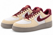 Nike Air Force 1 07 PRM AF1 Linen Burgundy Crush Men Casual Shoes IQ3408-286