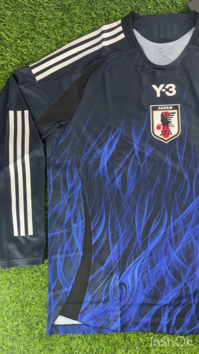 Brand New! Japan 2024 Y-3 Player Issue Long Sleeve Jersey Shirt