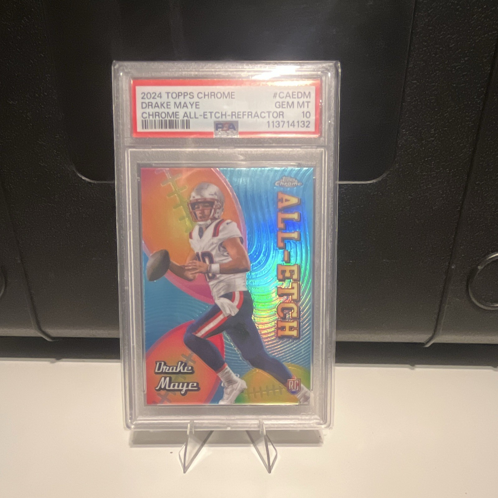 Drake Maye Topps Chrome All-Etch #CAEDM Refractor