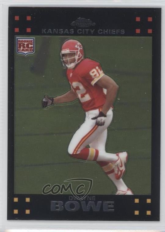 2007 Topps Chrome Dwayne Bowe #TC203 0a1