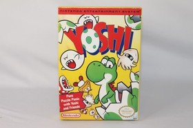Yoshi NES Nintendo Complete CIB Authentic! Very Good Condition w/ RARE POSTER!