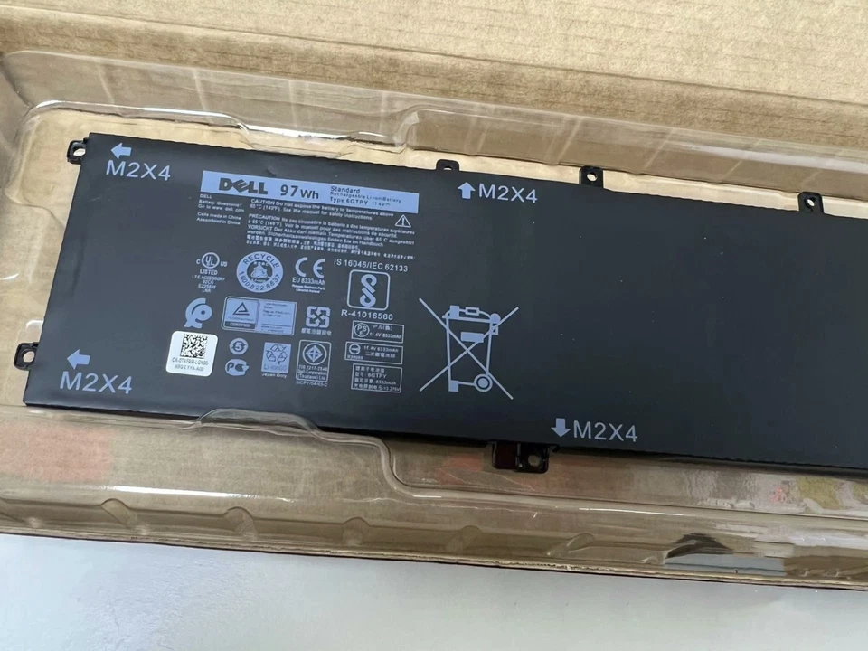 Подлинный аккумулятор Dell 6GTPY для Precision 5510 5520 XPS 15 9550 9560 9570 97 Втч - Изображение 2 из 4