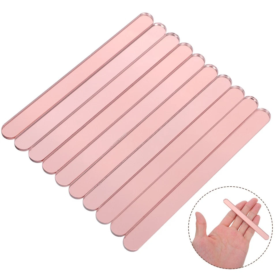  50 peças palitos de bolicolé reutilizáveis: palitos de picolé acrílico 4,5" para artesanato faça você mesmo - Imagem 4 de 4