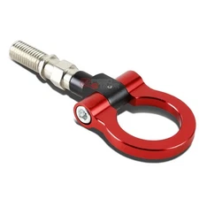 1.88" BILLET ALUMINUM RED FRONT/REAR JDM JAPAN CAR/AUTO FOLDING TOW HOOK KIT SET