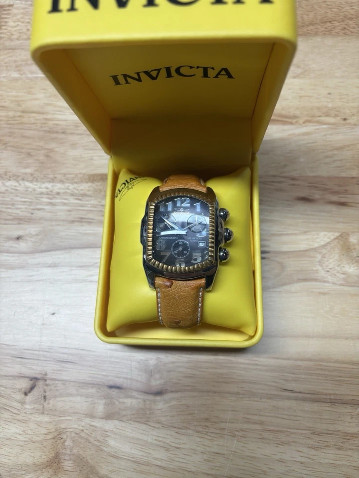 BLACK/GOLD INVICTA LUPAH 2499 SWISS CHRONOGRAPH MOV'T MEN'S WATCH - Image 3 of 4