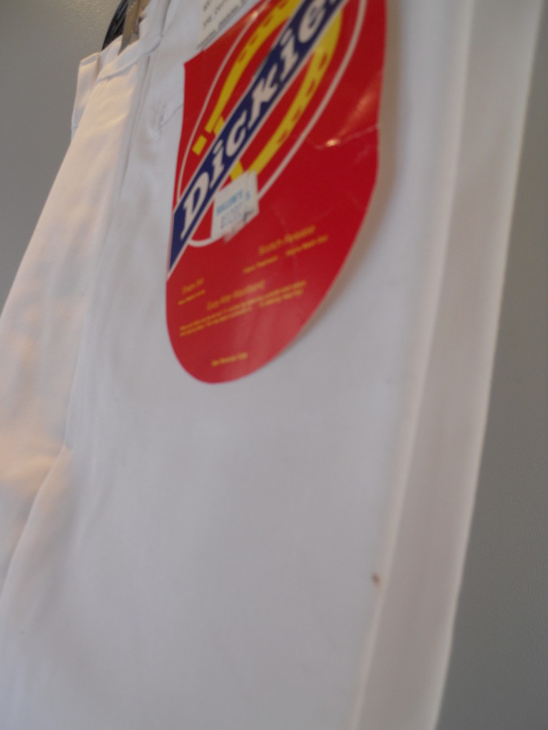 Nos Vintage Dickies Made In USA White Work Pants Trousers Slacks Retro Chef 18 eBay