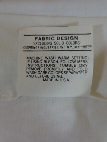 White Pillowcase RED BIRDS YELLOW FLOWERS Standard Size PARTIALLY EMBROIDERED - Picture 6 of 6