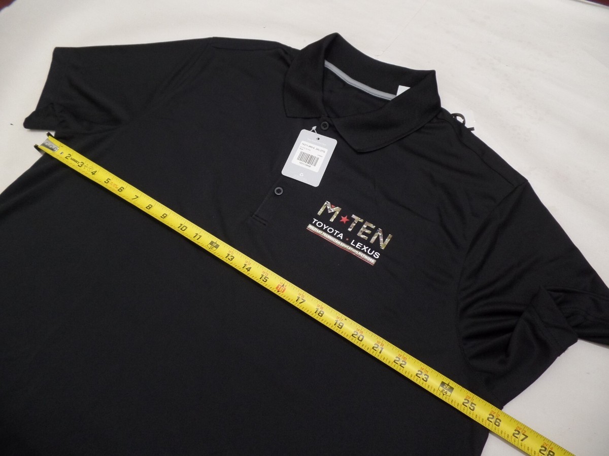 NWT M-TEN TOYOTA -LEXUS Polo Shirt MEN'S sz 2XL Black | eBay