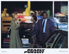 DEADLY PURSUIT Original Lobby Card 5 Tom Berenger Sidney Poitier Kirstie Alley