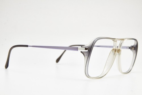 1980s vintage pilot eyeglasses 57-14 LUXOTTICA 3546 avio frame silver retro - Picture 10 of 14