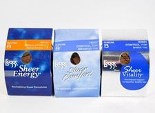 3 L'eggs Sheer Energy/Comfort/Vitality Control/Regular Top Pantyhose B SUNTAN