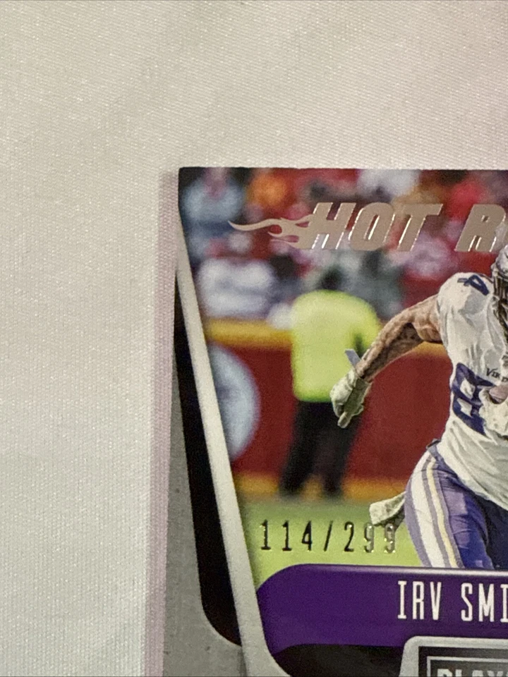 2020 PANINI PLAYBOOK IRV SMITH JR HOT ROUTES /299 VIKINGS - Image 2 of 4
