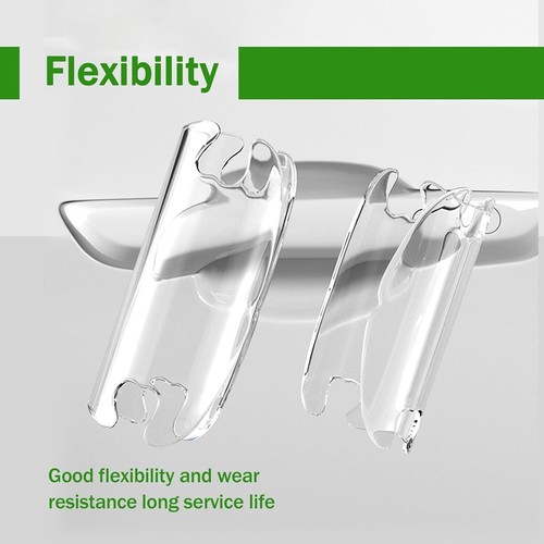 8Pcs 3D Transparent Car Door Handle Scratch Protector Universal Bowl Side Pai... - Bild 3 von 6