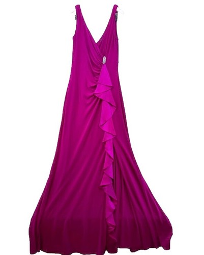 Lauren Ralph Lauren Abendkleid Gr. 10 lang rosa Maxi formell Hochzeit Gala Party - Bild 10 von 10