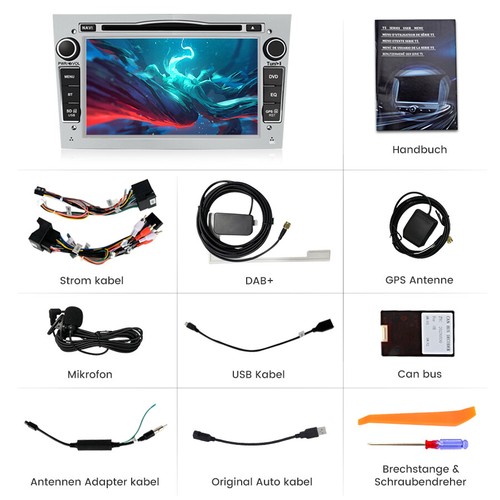 7"Autoradio DVD DAB+ GPS Für Opel Astra Vectra Zafira Corsa Tigra Twintop Signum - Bild 12 von 13