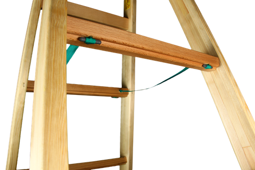 Leiter, Holzleiter ,4 Sprossen, Malerleiter, Sprossenstehleiter, Bockleiter - Bild 3 von 6