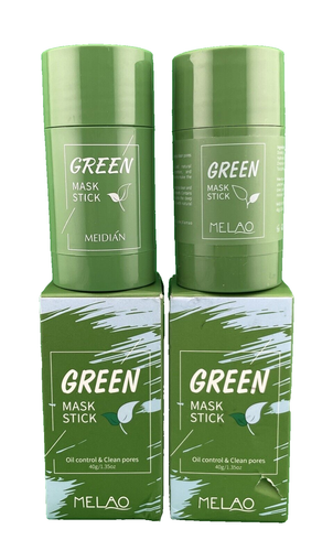 Grüne Maske Stick mit Grüntee-Extrakt - 40g, feuchtigkeitsspendend, 2er-Pack VERSIEGELT