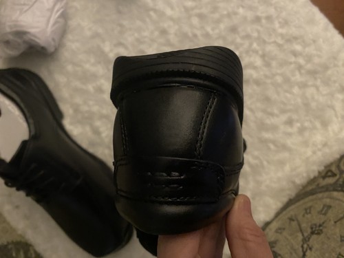Florsheim Mens Work Shoe Black Genuine Leather Slip and Oil Resisting 9.5D New - Picture 4 of 13