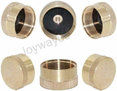 6pcs Universal Solid Brass Caps Refill 1 LB Propane Bottle Gas Tank Couplers