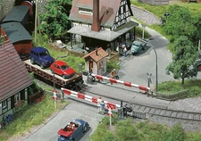 Faller 120172 HO scale 1:87 Kit of a Guarded level crossing