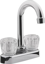 NEW MINTCRAFT 9749714 CHROME FINISH TWO HANDLE 4" CENTER BAR SINK FAUCET SALE