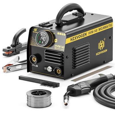 HZXVOGEN 140A MIG Welder  3 IN 1 220V Gasless MIG/Lift TIG/Stick Welding Machine