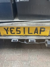 YES 1 LAP  YC5 1 LAP number plate   race van transporter On Retention