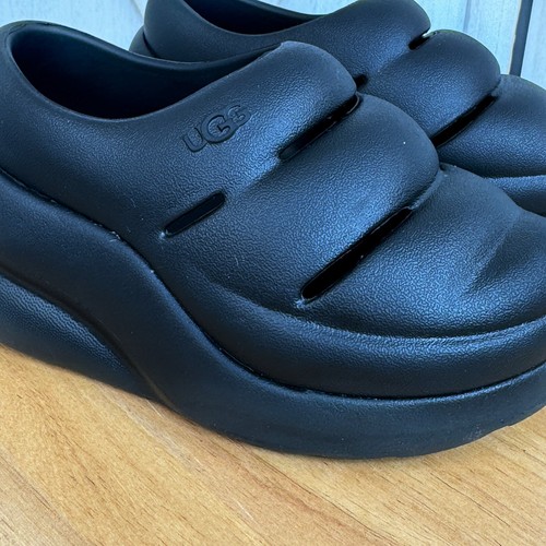 Ugg Kids Sport Yeah Clogs Size Toddler 10 Black EVA Chunky - Picture 6 of 10