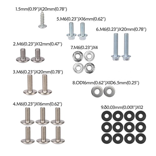 Plastic Kit/Fuel Tank/Seat/Bolts for Motocross Pit Bike CRF70 CRF70F CRF 70 70CC - Bild 56 von 59