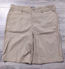 Lands End Shorts Adult Size 14 Active Chino Uniform Bottoms Beige Womens