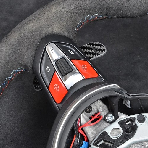 Carbon Fiber Steering Wheel Magnetic Paddle Shifters For BMW F20 F22 F23 F80 F82 - Picture 4 of 8