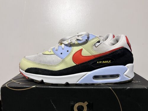 2022 Men Nike Air Max 90 Set to Rise Lemon Drop Sail Orange Used Size 11 Rare - 第 1/10 張圖片