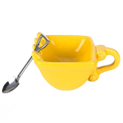 1pc 3d Bagger Bucket Model Cafe Kaffeetasse mit Spatenschaufel Löffel Tee Tasse - Picture 11 of 15