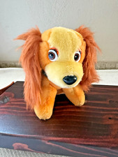 Vintage Disney Lady and the Tramp Plush Stuffed 6.5" Tall Korea