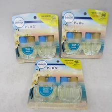 6 PACK-Febreze SERENE VANILLA SUNRISE Plug In Air Freshener Refill BRAND NEW