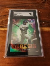 2021 Bowman Chrome Sal Frelick 42/99 Green Refractor Genesis SGC 9 RC Brewers
