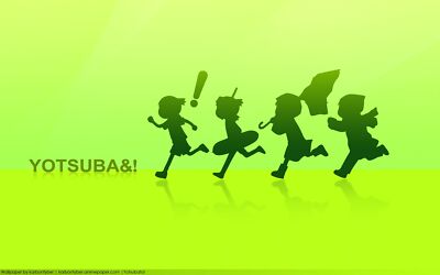 Anime girls simple background green gradient running Playmat Game Mat Desk