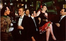 Postcard Virginia City MT Players at Bale of Hay Saloon Montana