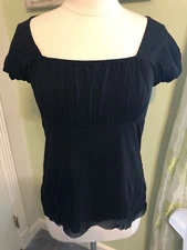 Ann Taylor Loft black top, size Large