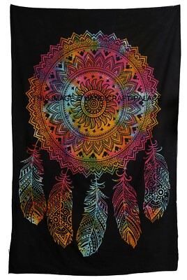Lot De 10 Tapisseries Murales Mandala - Décor Bohème Hippie, 100% Coton, Inde