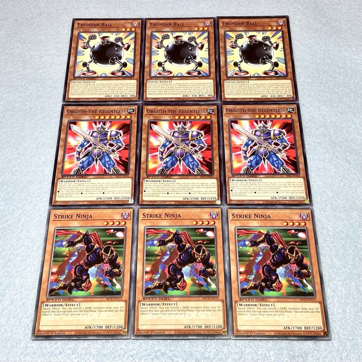 Yugioh Duke Devlin 9 Card Deck Core Orgoth the Relentless + Strike Ninja NM Yugioh Duke Devlin 9 Card Deck Core Orgoth the Relentless + Strike Ninja NM