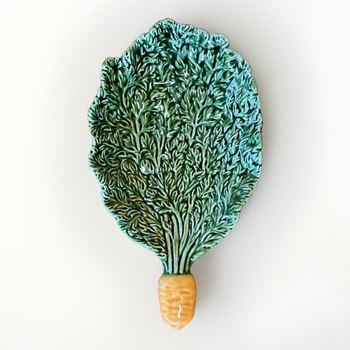 Olfaire Pottery Portugal Ceramic Carrot 12” Serving Dish Appetizer 4792 Easter - Picture 10 of 13