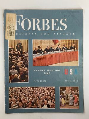 VTG Forbes Magazine May 15 1962 Annuel Meeting Time USA
