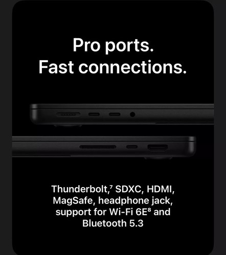 Apple MacBook Pro 14" (2025) - M4 Pro, 512 GB SSD, 24GB Ram, Space Black - New - Afbeelding 16 van 18
