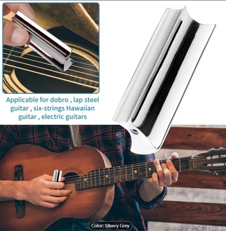 Solid Hawaiian Guitar Slide Tonebar Lap Steel Metal Electric Guitar Accessory AU - image 2 of 4