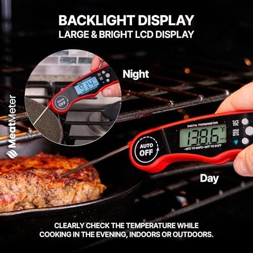 Digital Meat Thermometer for Grill/Cooking Fast Instant Read Waterproof
