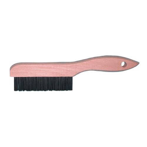 Magnolia Brush 4-S Shoe Handle Wire Scratch Brush 10" - Carton of 12 - Picture 3 of 3