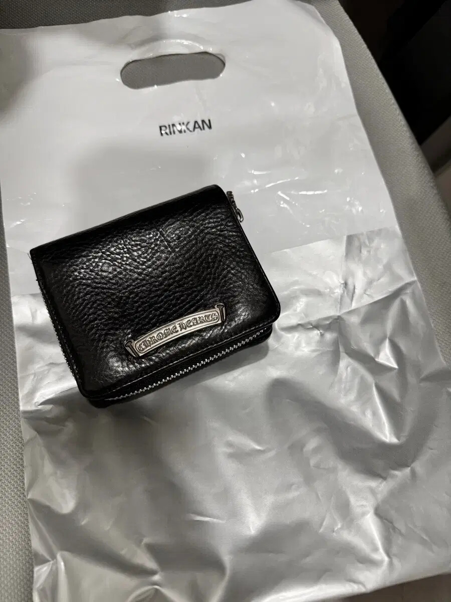 CHROME HEARTS WALLET-1ZIP HONOLULU 購入 CHROMEHEARTS/1Zip Wallet Cross Button Black Heavy Leather